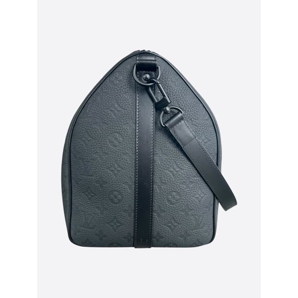 Louis Vuitton Black Taurillon Monogram Keepall 50 - Picture 2 of 7